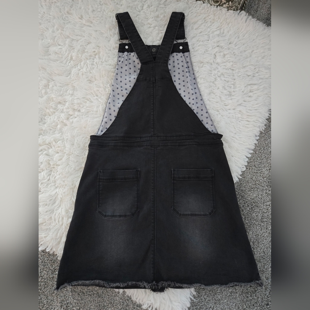 BODEN Button Through Dungaree Dress. Size 13-14Y. Black. Good preowned condition - Picture 3 of 6